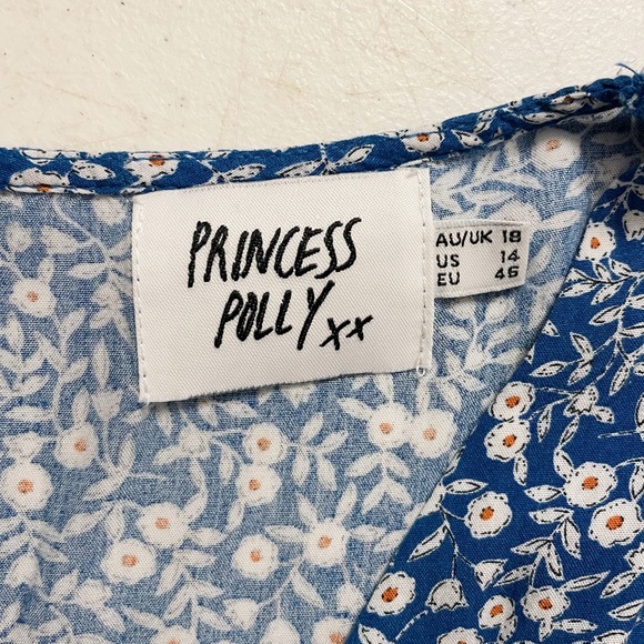 Princess Polly The Sting Mini Dress in Blue Floral - Picture 11 of 13